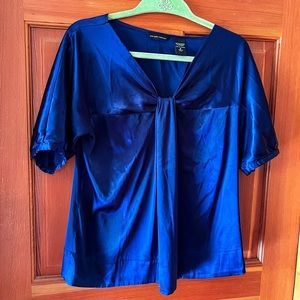 Silky Navy NY&Co Blouse